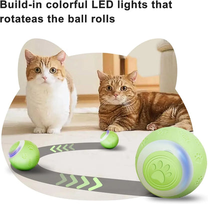 SEALON Electric Interactive Cat Toy Ball,Indoor Cat Play Ball, Suitable for Cats over 6 Months for Exercise, Weight Loss, and Fun